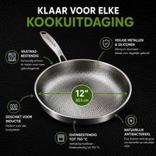 Afbeelding in Gallery-weergave laden, TitanPur Pro – Titanium pan zonder antiaanbaklaag, PFAS- en PTFE-vrij | 30 cm
