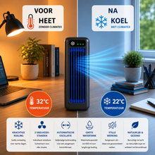 Afbeelding in Gallery-weergave laden, ClimateX - Mobiele Klimaanlage – Geen Installatie Nodig | Koelt Met Één Druk op de Knop
