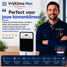 Afbeelding in Gallery-weergave laden, VrijKlima Max - Mobiele allround airconditioner – Koelen in de zomer, verwarming in de winter | Geen installatie nodig
