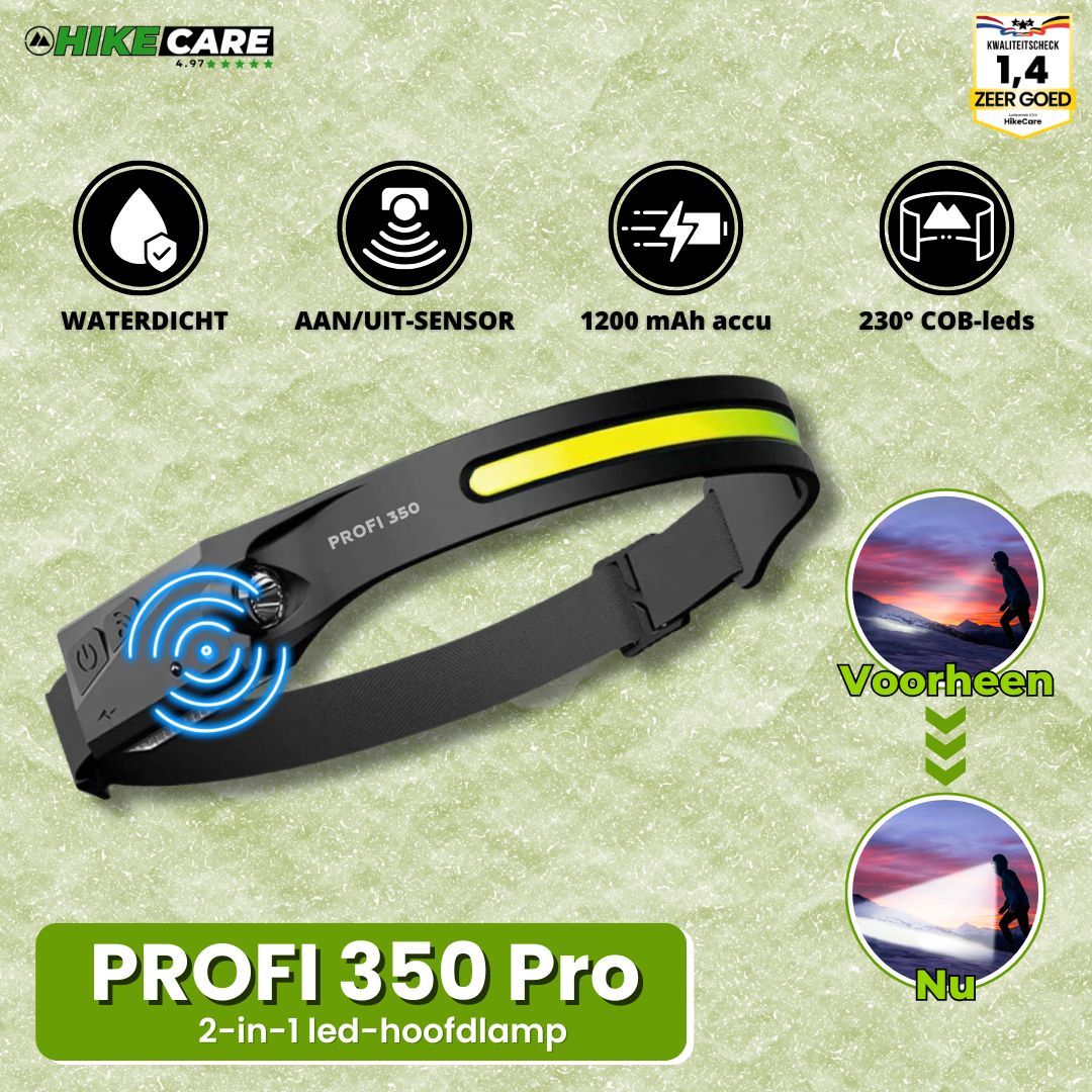 PROFI 350 - 2 IN 1 LED-hoofdlamp - Het origineel
